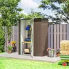 Outsunny Metall Gerätehaus 1,07 m² 142 x 84 x 189 cm Produktbild-Vorschau 7