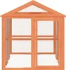 vidaXL Skříň pro volný výběh hnědá 141x94x104 cm Masivní Náhled obrázku produktu 5