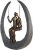 Gilde Skulptur, rund, "Swing", Paarmotiv, Kunstharz, grau, Anteprima dell’immagine prodotto 7