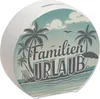 Familien Urlaub Spardose mit Strandmotiv Produktbild-Vorschau 1
