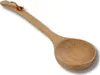 Aufgusskelle aus Komu-Holz 40 cm lang mit Lederriemen Produktbild-Vorschau 1