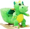 DEUBA® Dinosauro di Peluche a Dondolo in Legno con Suoni Anteprima dell’immagine prodotto 1