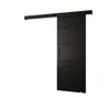 Schiebetür mit schwarzem Griff SALOME 4 - 70 cm, schwarz Produktbild-Vorschau 2