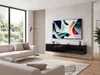 FineBuy Lowboard Hängend Marmor-Optik Schwarz 160x30x30 cm Produktbild-Vorschau 5