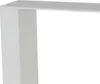 A close-up view of a white metal table leg, showing its corner and a portion of its top surface with pre-drilled holes. Náhled obrázku produktu