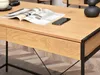 A close-up of a wooden desk with a magazine and a smartphone on it. Náhled obrázku produktu