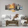 Bild auf Leinwand - Leinwandbild - 5 Teile - Fluss Sonne Produktbild-Vorschau 6