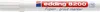 A close-up of a white marker pen with a red and blue logo and text. Produktbild-Vorschau