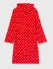 Playshoes - Accappatoio in pile per bambini - Rosso a pois, Anteprima dell’immagine prodotto 3