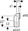 Geberit 367925161 PE Anschlussbogen 90Gr für Wand-WC Produktbild-Vorschau 6