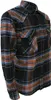 Herren Flanell Hemd langarm Medium Braun/Blau/Grau kariert Produktbild-Vorschau 2