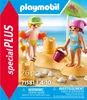 Playmobil beach set packaging showing two children playing with sand toys on a beach. Anteprima dell’immagine prodotto
