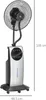 HOMCOM Nebel Ventilator mit Sprühnebel Standventilator mit Produktbild-Vorschau 3