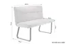 byLIVING Sitzbank Talea, 140 cm, dunkelgrau, Gestell Metall Produktbild-Vorschau 3