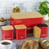 Kinghoff Boîte À Pain En Acier + 3 Conteneurs Kh-1085 Voir les images du produit 2