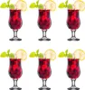 Six glasses of red cocktail with lemon slices and mint leaves. Náhled obrázku produktu