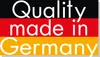 A graphic with the German flag colors and text indicating quality and origin. Produktbild-Vorschau