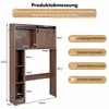 COSTWAY Toilettenschrank mit Schiebetür, Toilettenregal Produktbild-Vorschau 3