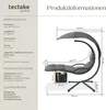 tectake Hängeliege mit Sonnendach und Seitentasche, Produktbild-Vorschau 5
