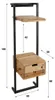 AnLi Style Nachttisch, massive Holzkonstruktion, Modell XS Produktbild-Vorschau 3