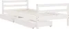 vidaXL Detská postieľka so zásuvkami Biela 90x190 cm Náhľad obrázku produktu 4