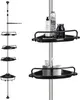 Etagère d'angle télescopique avec 4 paniers Barre 85-305 cm Voir les images du produit 1