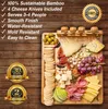 Bamboe Kaasplank met Kaasmessen Set – Bamboo Cheese Board – Productafbeelding-voorbeeld 3