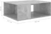 Couchtisch Betongrau 90x67x33 cm Holzwerkstoff Produktbild-Vorschau 6