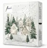 20 Servietten Snowy Houses - Weiße Winterhäuser im Wald Produktbild-Vorschau 6