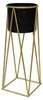 DanDiBo Blumenhocker mit Topf Metall Gold Schwarz L 70 cm Produktbild-Vorschau 6