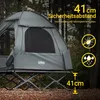 SoBuy OGS32-II-L-HG Feldbett mit Zelt 2 Personen 4in1 Zelt Produktbild-Vorschau 6