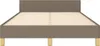 vidaXL Bettgestell ohne Matratze Taupe 120x200 cm Stoff Produktbild-Vorschau 4