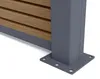10 m hoher PRIEL-Zaun aus Holzimitat-Verbundmaterial, 90 cm Produktbild-Vorschau 11