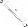 500x Holzschrauben Spanplattenschrauben 3,0x40mm Schrauben Produktbild-Vorschau 11