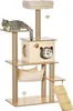 PawHut Arbre à chat hauteur 130 cm, tour de jeux pour chat, Voir les images du produit 1