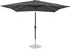 A gray rectangular patio umbrella is shown against a white background. Produktbild-Vorschau