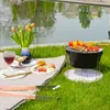 Faltbarer BBQ Grill mit Kühltasche - Ø 28cm Holzkohlegrill Produktbild-Vorschau 3