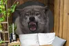 MuchoWow® Gartenposter Outdoor-Poster Rund Wolf - Maul - Produktbild-Vorschau 2