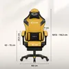 Herní židle Huzaro Force 3.7 Yellow s ergonomickým Náhled obrázku produktu 2