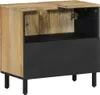 vidaXL Mobiletto 62x33x58 cm in legno massiccio di mango Anteprima dell’immagine prodotto 4