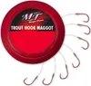 Magic Trout Hakengröße 6 Trout Hook Maggot silber Vorfach Produktbild-Vorschau 1