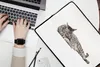 MuchoWow® Laptop Hülle 17 Zoll Laptoptasche Katze putzt Produktbild-Vorschau 2