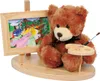 Small Foot  Dekoständer aus Holz mit Teddybär Produktbild-Vorschau 1