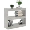 vidaXL Libreria/divisorio grigio cemento 80x30x72 cm Anteprima dell’immagine prodotto 5