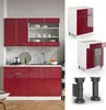 Küchenunterschrank Vicco Fame-Line Bordeaux Hochglanz 60 cm Produktbild-Vorschau 4