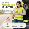 2x Warnwesten Auto gelb ISO20471 - Pannenweste 2025 & 2026 Produktbild-Vorschau 3