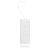 A white rectangular humidifier with three embossed hearts and a white hook for hanging. Voir les images du produit