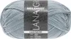 A ball of grey yarn with a label. Produktbild-Vorschau
