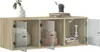 vidaXL Wandschrank mit Glastüren Sonoma-Eiche 102x37x35 cm Produktbild-Vorschau 5