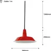 Plafonnier rouge de style industriel, diamètre 36 cm, métal Voir les images du produit 3